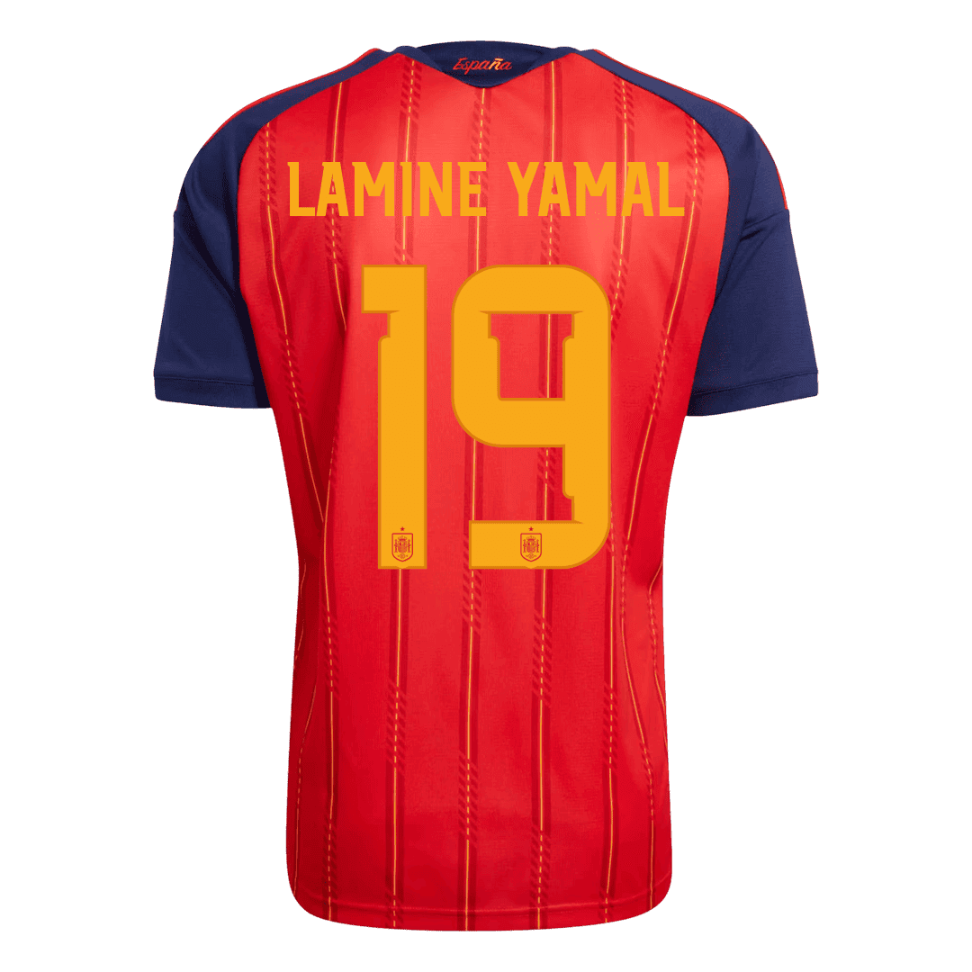 Spain World Cup 2026 Home Soccer Jersey - LAMINE YAMAL #19 - Champion Edition