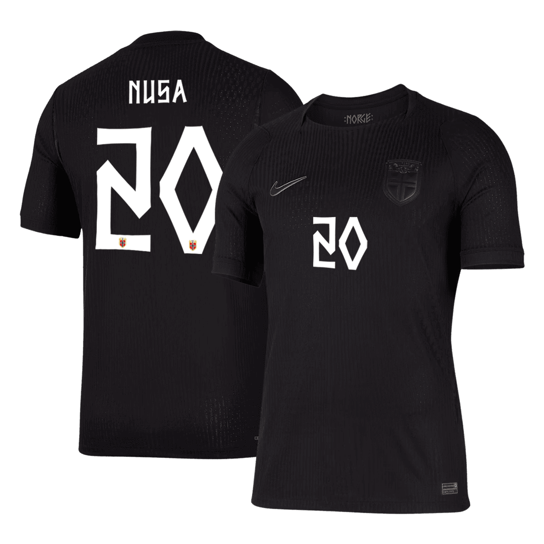 NUSA #20 Men's Norway World Cup 2026 Player Version Away Soccer Jersey - Slim Fit