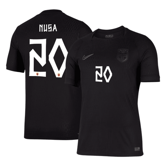 NUSA #20 Men's Norway World Cup 2026 Player Version Away Soccer Jersey - Slim Fit
