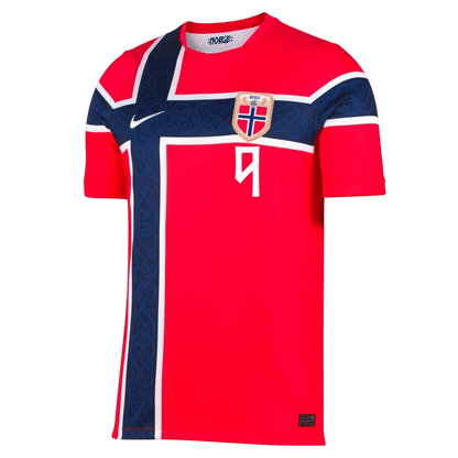 BRAUT HAALAND #9 Men's Norway World Cup 2026 Home Soccer Jersey