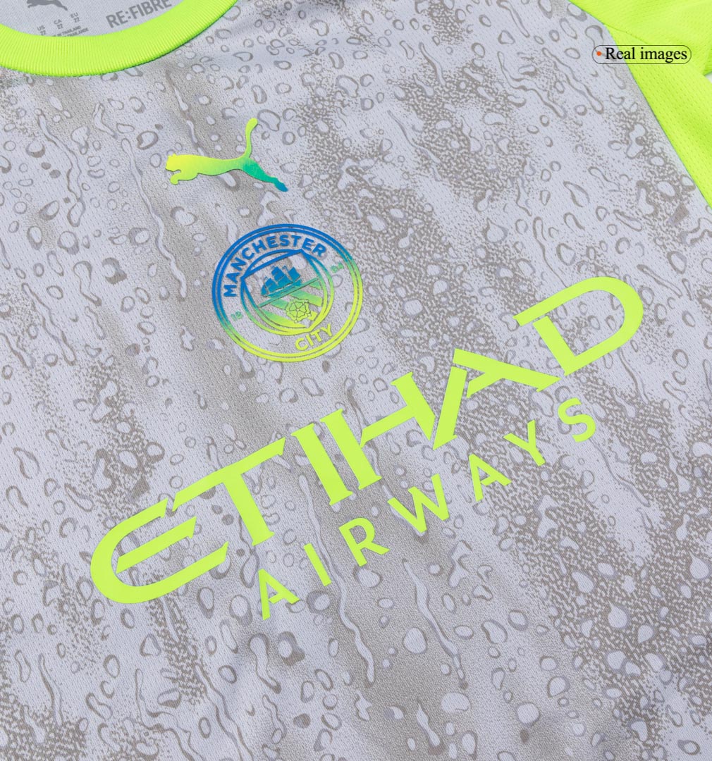 Kids Manchester City 2025/26 Third Away Soccer Kit