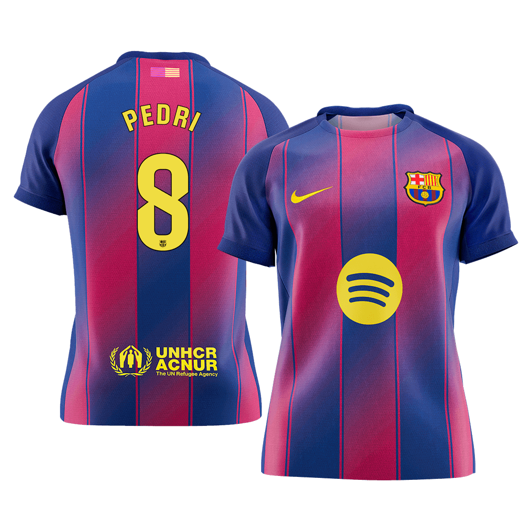 Barcelona 2025/26 Home Soccer Jersey - PEDRI #8