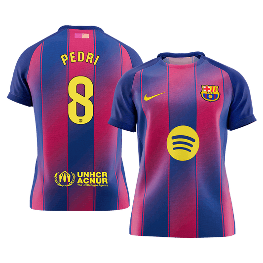 Barcelona 2025/26 Home Soccer Jersey - PEDRI #8