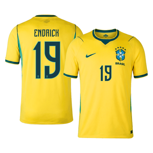 Brazil World Cup 2026 Home Soccer Jersey - ENDRICK #19