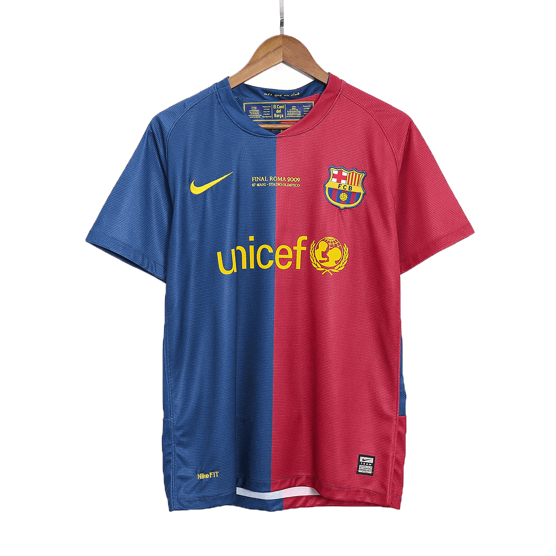 Barcelona 2008/09 Retro Home Soccer Jersey - ETO'O #9 – UCL Final