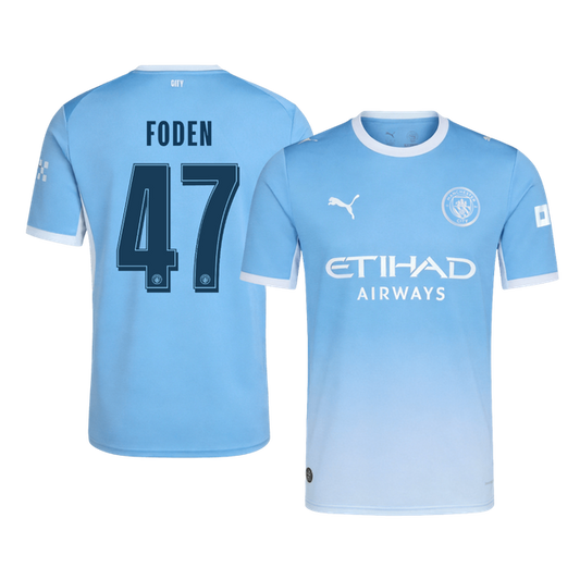 Manchester City 2026/27 Home Soccer Jersey - FODEN #47 – UCL