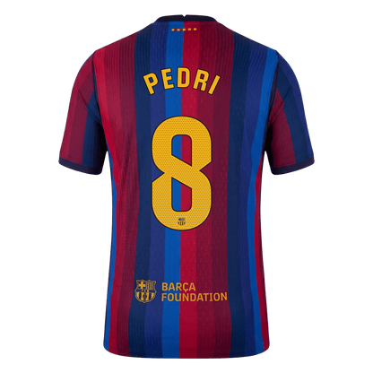 Barcelona 2026/27 Home Soccer Jersey - PEDRI #8 (Player Edition)