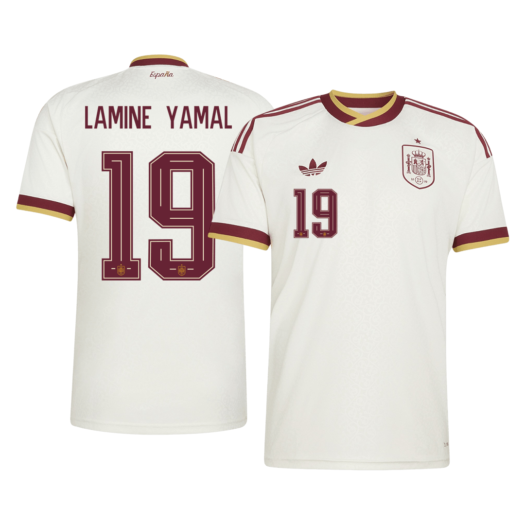 Spain World Cup 2026 Away Soccer Jersey - LAMINE YAMAL #19