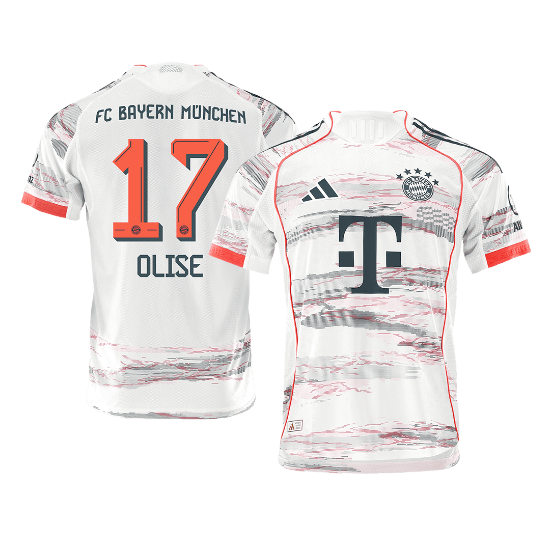 OLISE #17 Men's Bayern Munich 2025/26 Player Version Away Soccer Jersey - Slim Fit
