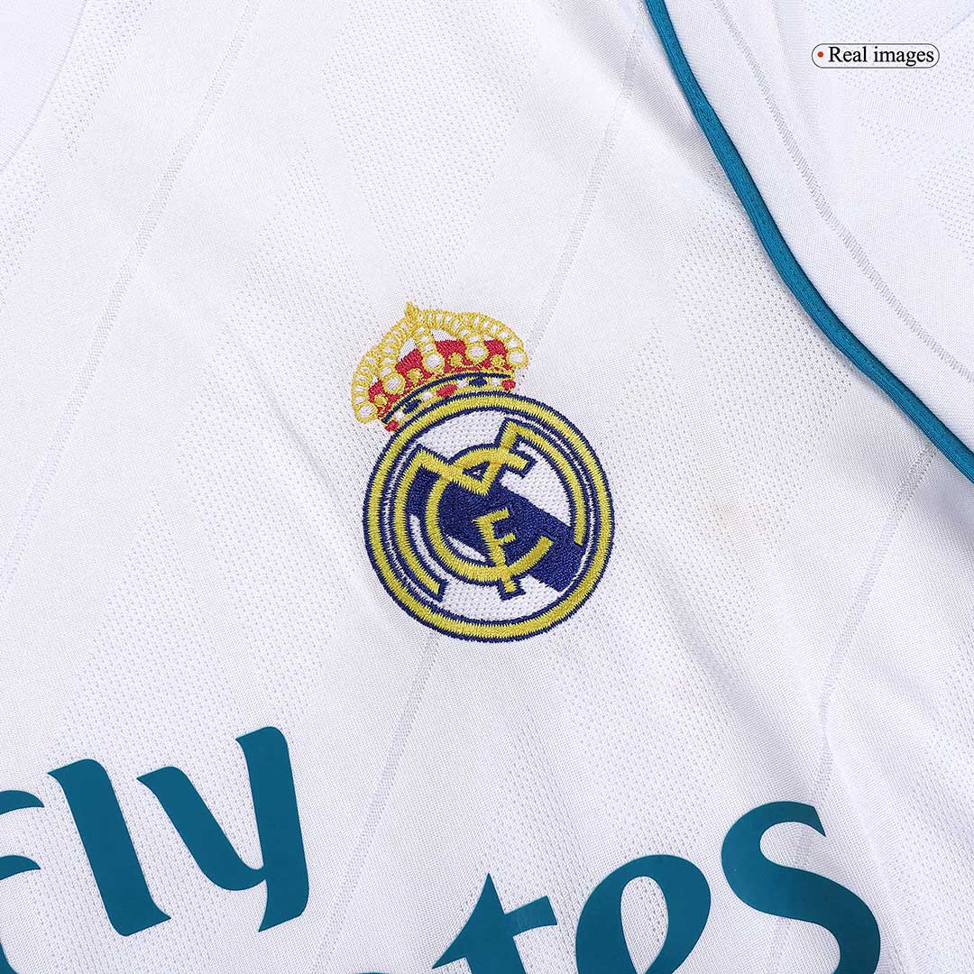 Real Madrid 2017/18 Retro Home Soccer Jersey