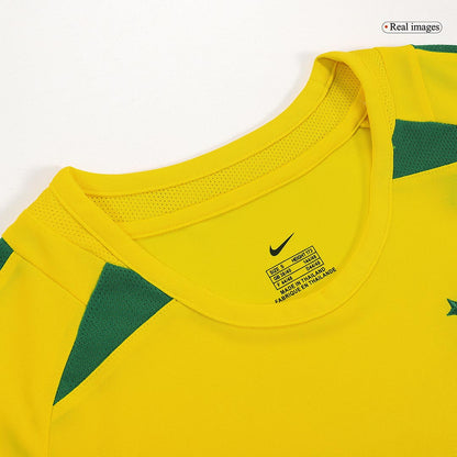 Brazil 2002/03 Retro Home Soccer Jersey - RONALDO #9