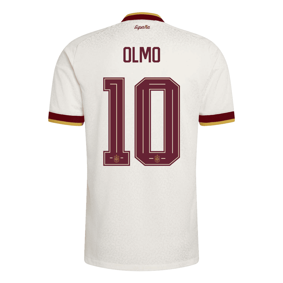 OLMO #10 Men's Spain World Cup 2026 Player Version Champion Edition Away Soccer Jersey