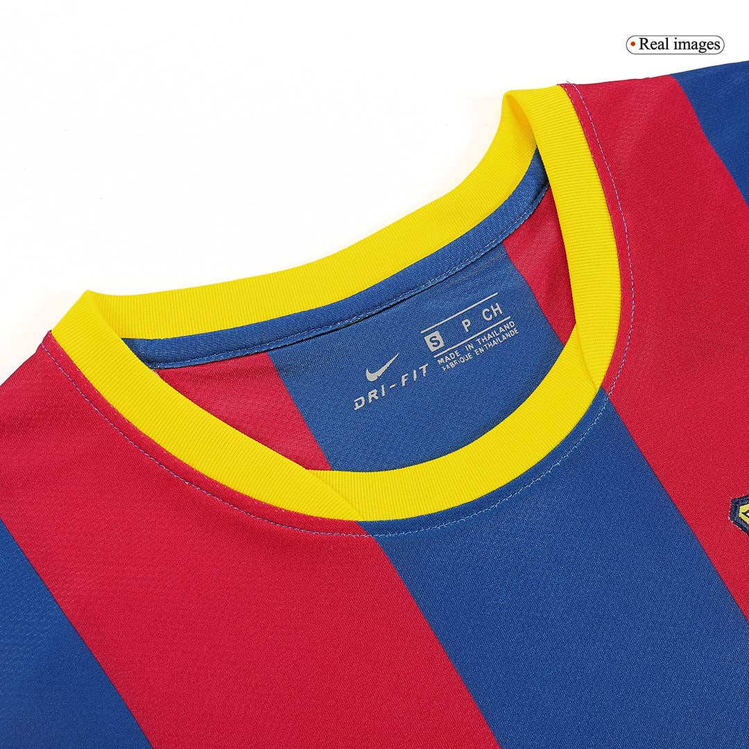 Retro MESSI #10 Men's Barcelona 2010/11 Home Soccer Jersey