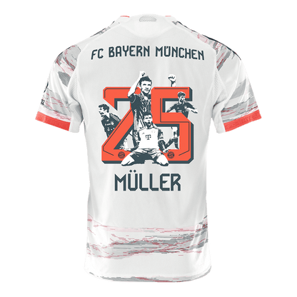 MÜLLER Special #25 Men's Bayern Munich 2025/26 Player Version Away Soccer Jersey - Slim Fit