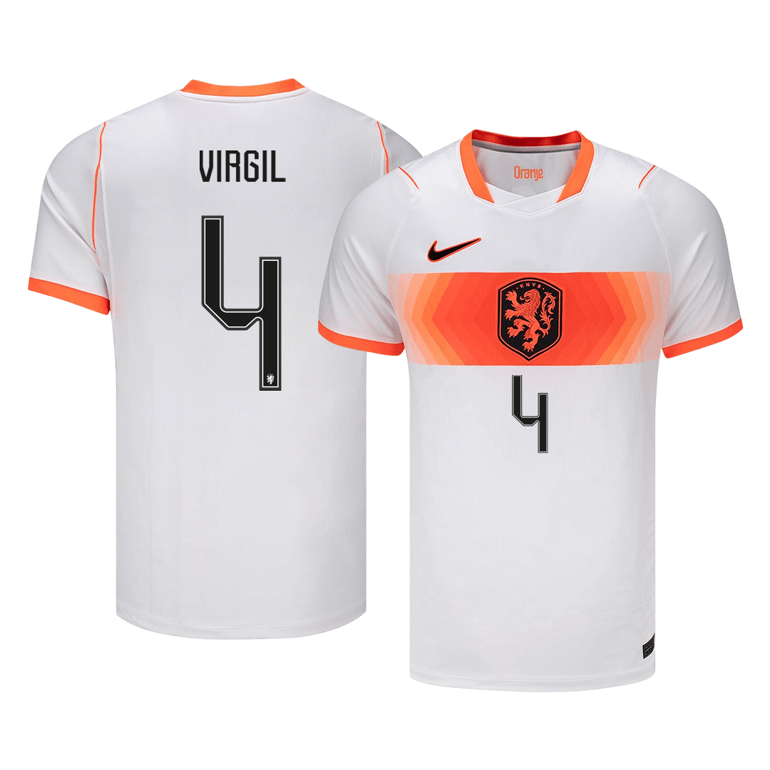 VIRGIL #4 Men's Netherlands World Cup 2026 Away Soccer Jersey