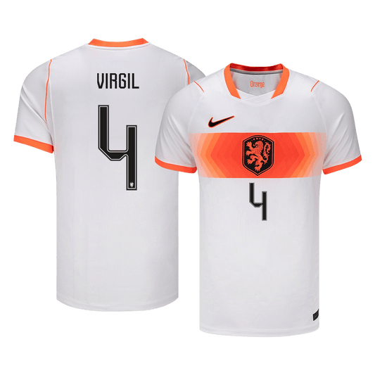 VIRGIL #4 Men's Netherlands World Cup 2026 Away Soccer Jersey