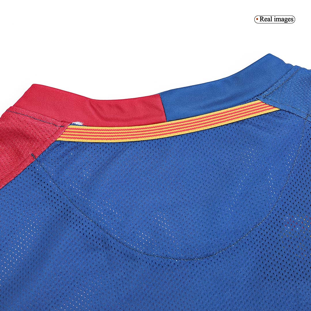 Retro MESSI #10 Men's Barcelona UCL UCL Final 2008/09 Home Long Sleeve Soccer Jersey