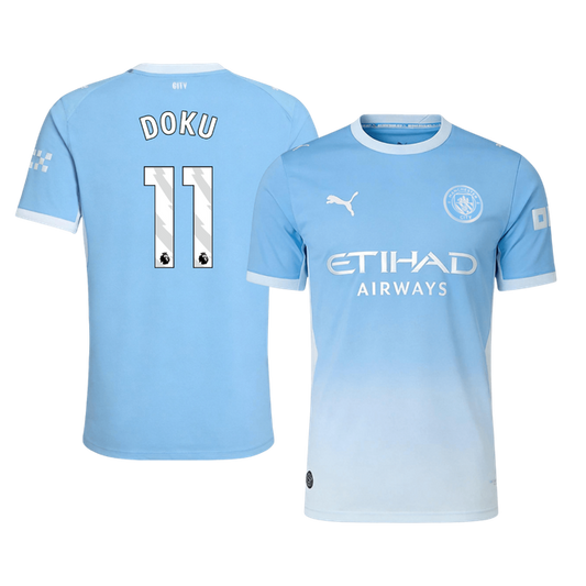 Manchester City 2026/27 Home Soccer Jersey - DOKU #11 (Player Edition)
