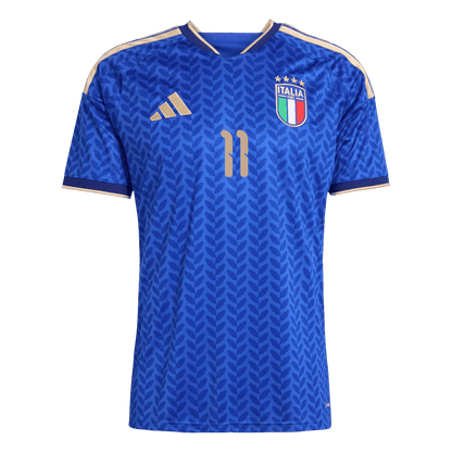 Italy World Cup 2026 Home Soccer Jersey - RASPADORI #11