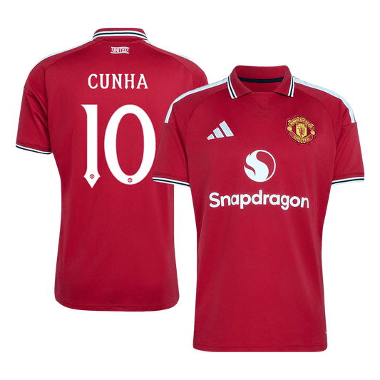 Manchester United 2026/27 Home Soccer Jersey - CUNHA #10 – UCL