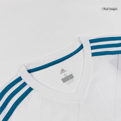 Retro KROOS #8 Men's Real Madrid 2017/18 Home Long Sleeve Soccer Jersey