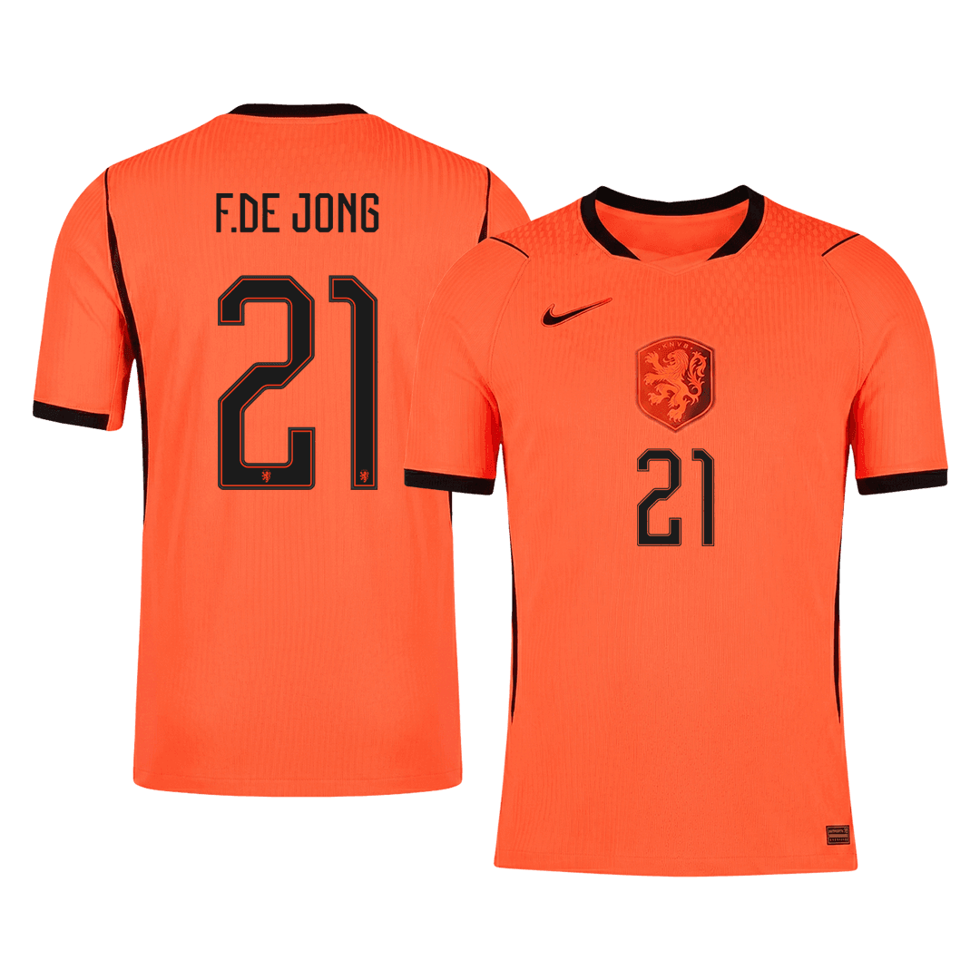 Netherlands World Cup 2026 Home Soccer Jersey - F.DE JONG #21 (Player Edition)