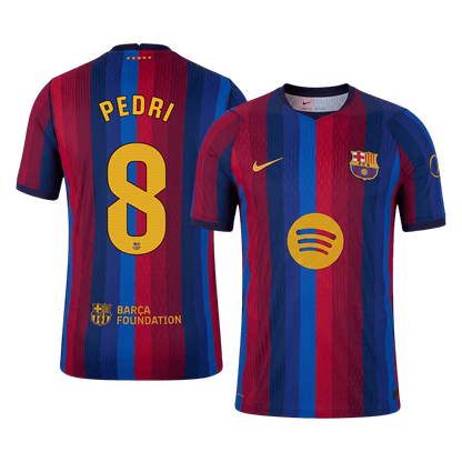 Barcelona 2026/27 Home Soccer Jersey - PEDRI #8 (Player Edition)