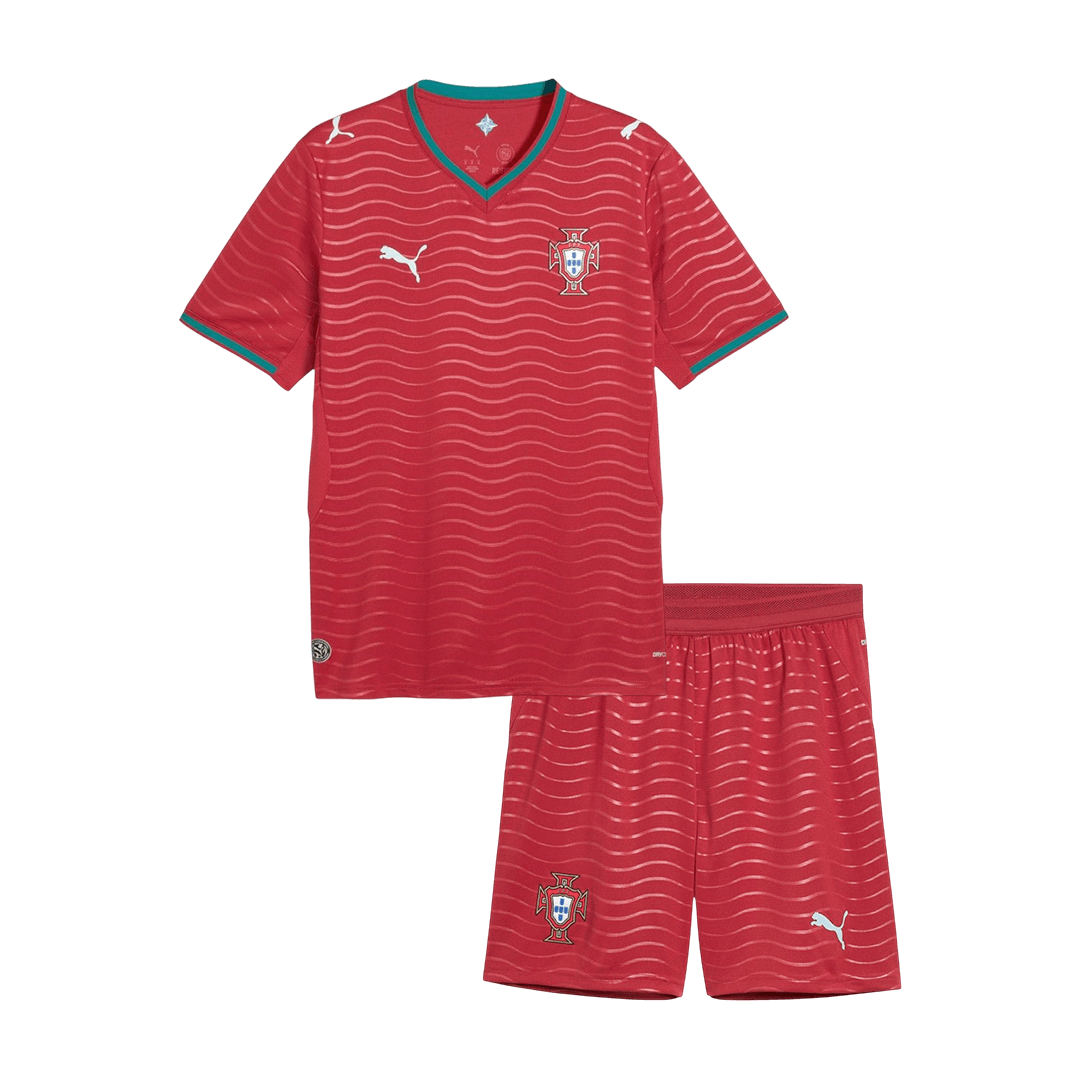 Kids Portugal World Cup 2026 Home Soccer Kit
