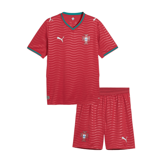 Kids Portugal World Cup 2026 Home Soccer Kit