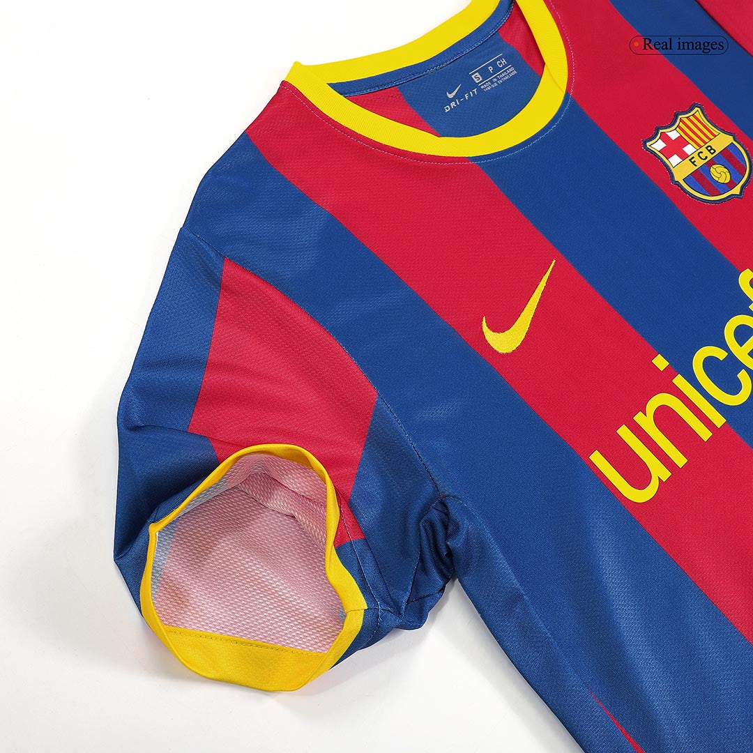 Retro MESSI #10 Men's Barcelona 2010/11 Home Soccer Jersey