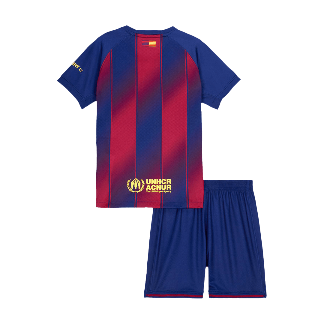 Kids Barcelona 2025/26 Home Soccer Kit