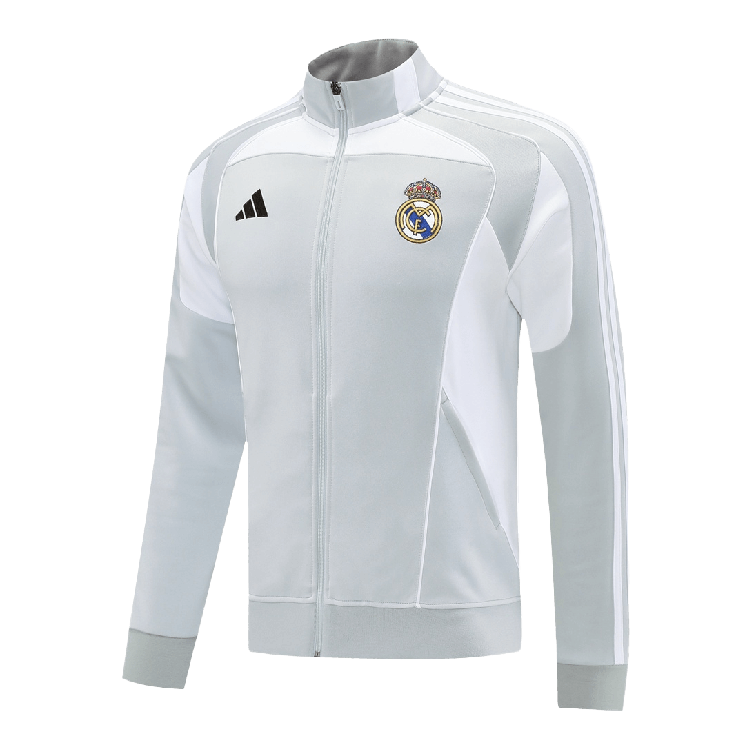 Real Madrid 2025/26 Home Training Jacket Gray