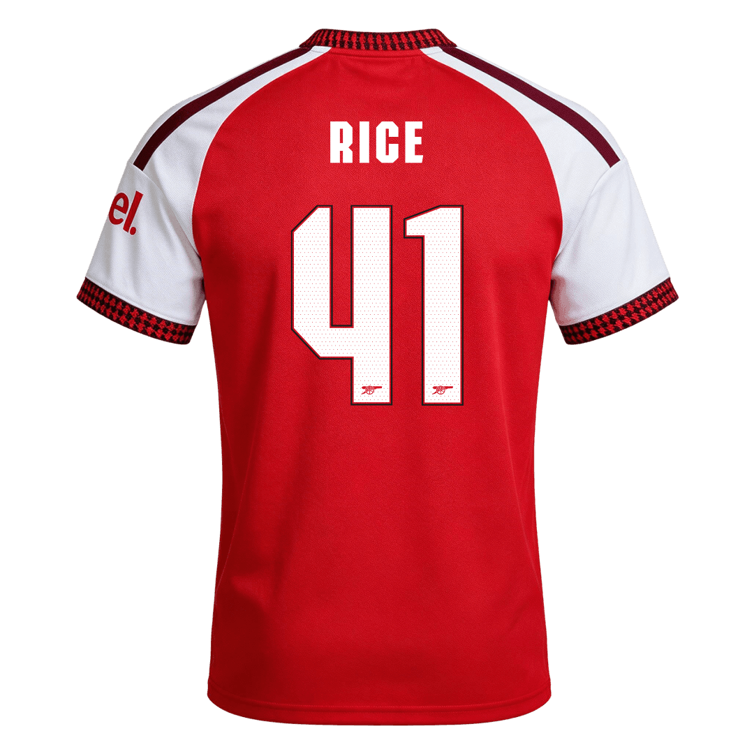 Arsenal 2026/27 Home Soccer Jersey - RICE #41 – UCL