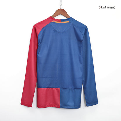 Barcelona 2008/09 Retro Long Sleeve Home Soccer Jersey – UCL Final