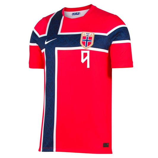 BRAUT HAALAND #9 Men's Norway World Cup 2026 Home Soccer Jersey