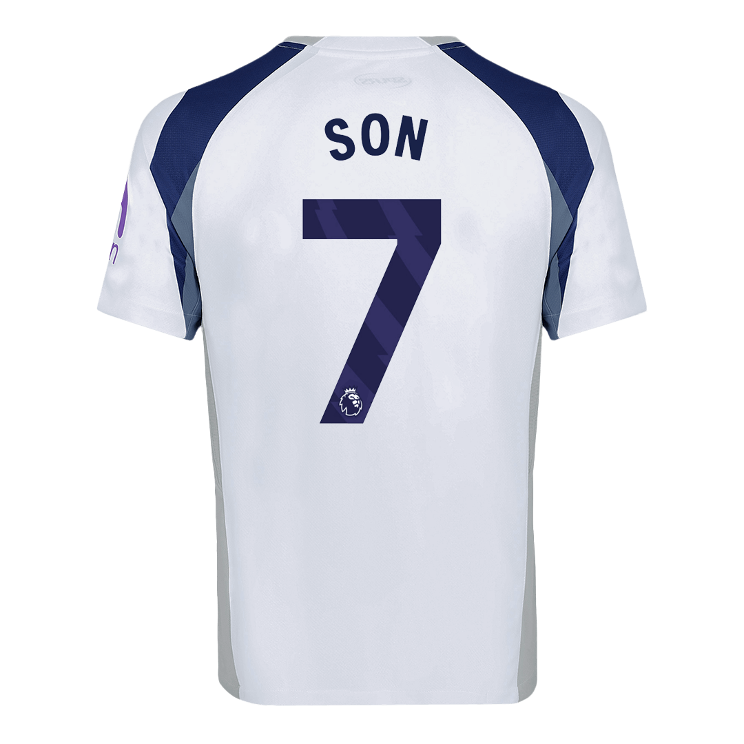SON #7 Men's Tottenham Hotspur 2025/26 Home Soccer Jersey