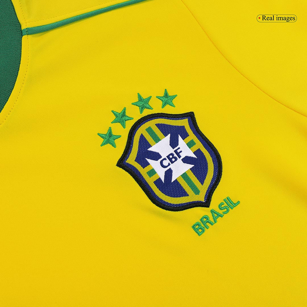 Brazil World Cup 1998 Retro Home Soccer Jersey - CAFU #2