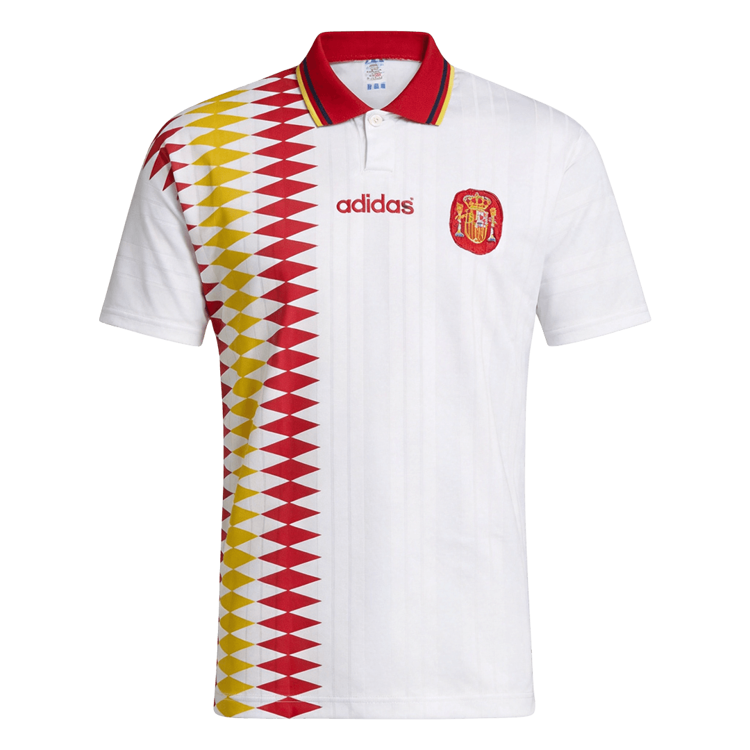 Retro Men's Spain 1994 Away Soccer Jersey