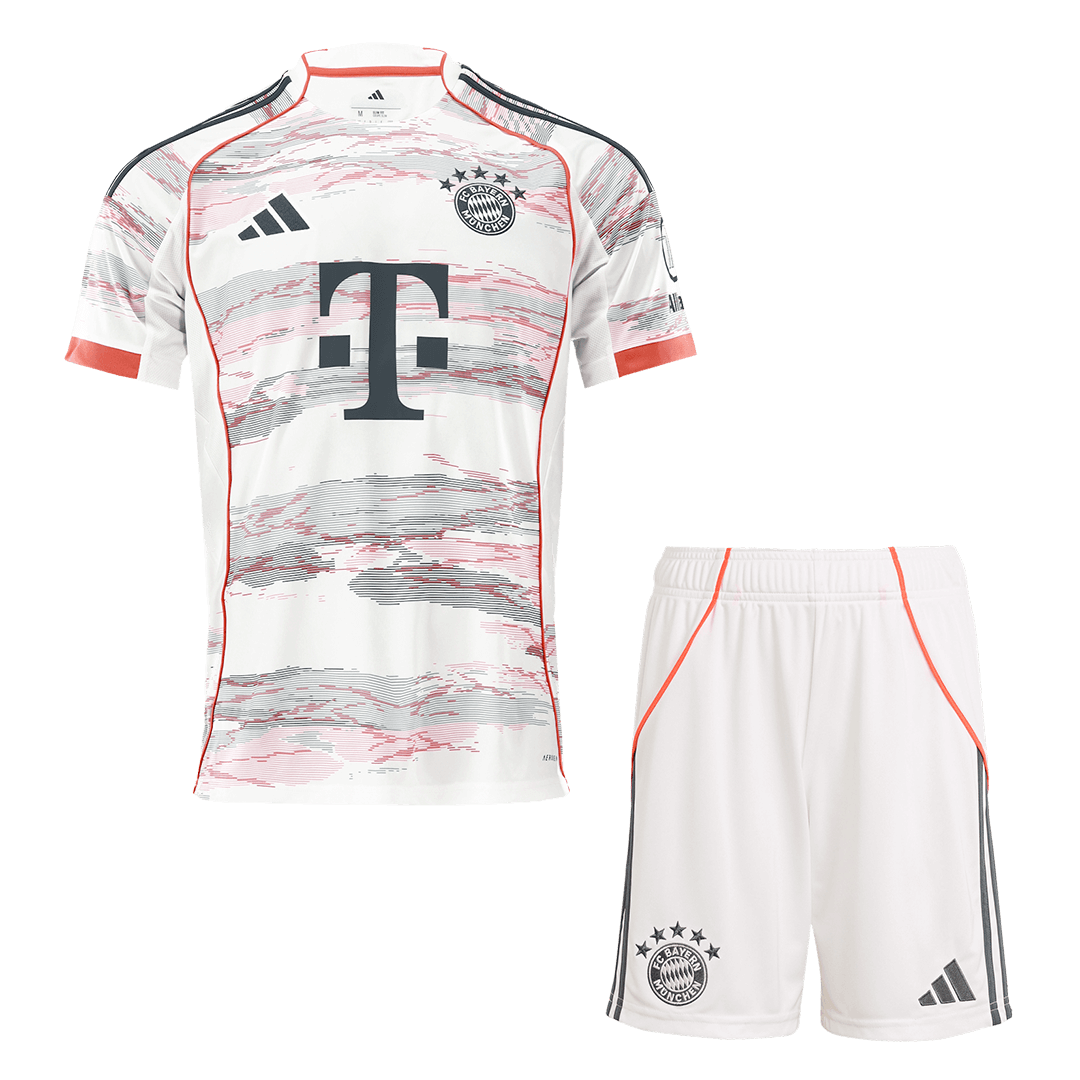 Men's Bayern Munich 2025/26 Away Soccer Jersey Kit