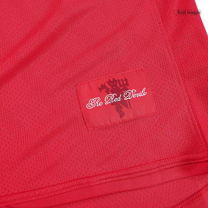 Retro Men's Manchester United 2007/08 Home Long Sleeve Soccer Jersey