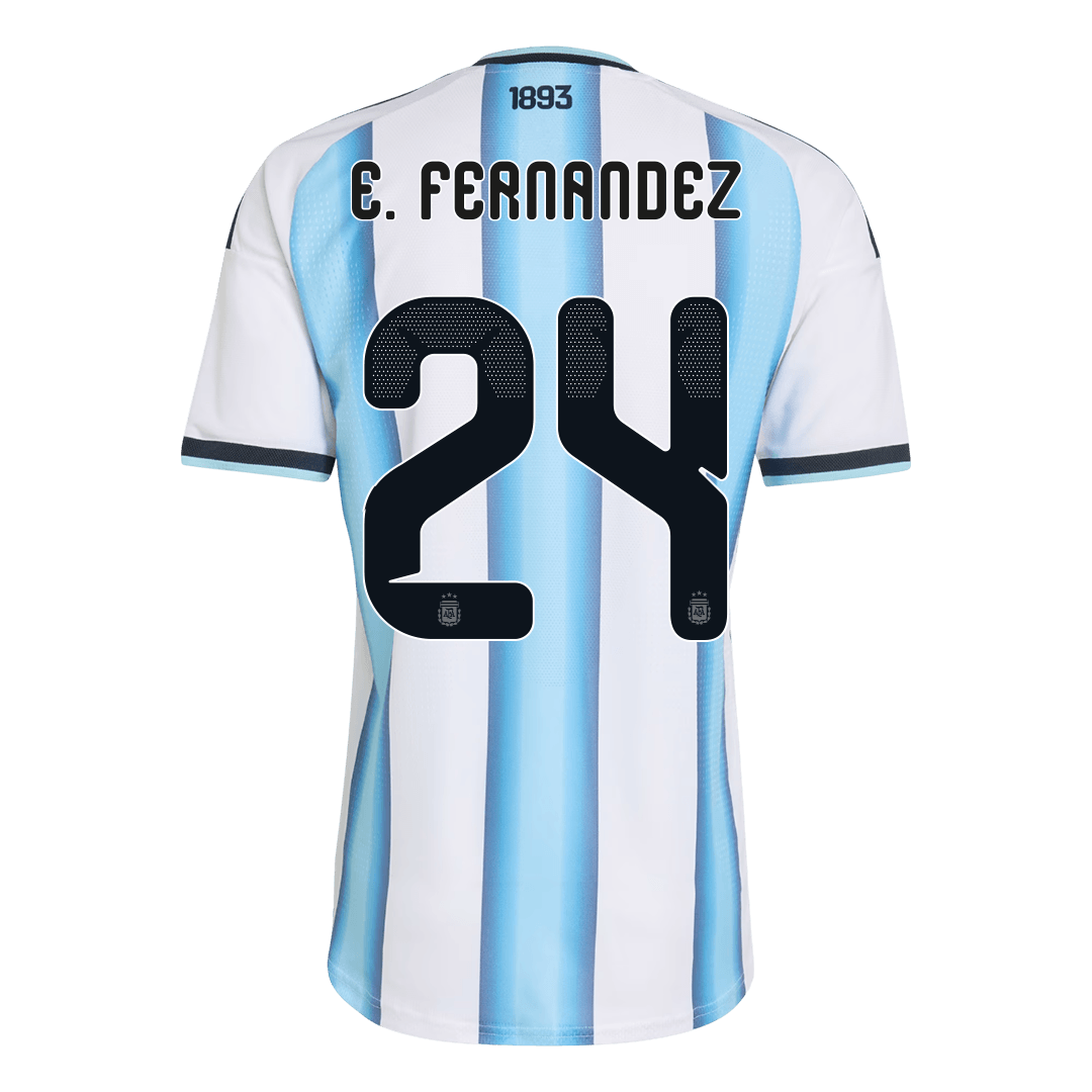 Argentina World Cup 2026 Home Soccer Jersey - E. FERNANDEZ #24 (Player Edition)