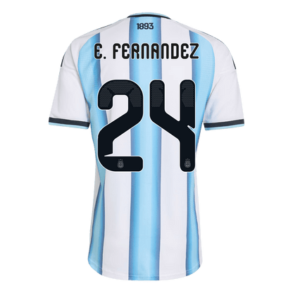 Argentina World Cup 2026 Home Soccer Jersey - E. FERNANDEZ #24 (Player Edition)