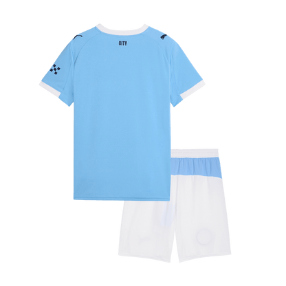 Kids Manchester City 2025/26 Home Soccer Kit