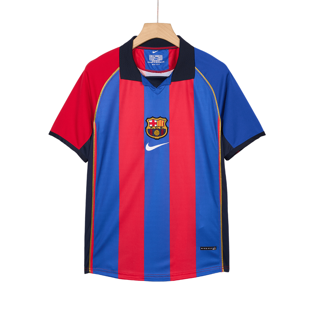 Barcelona 2001/02 Retro Home Soccer Jersey - XAVI #6