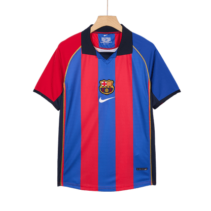 Barcelona 2001/02 Retro Home Soccer Jersey - XAVI #6
