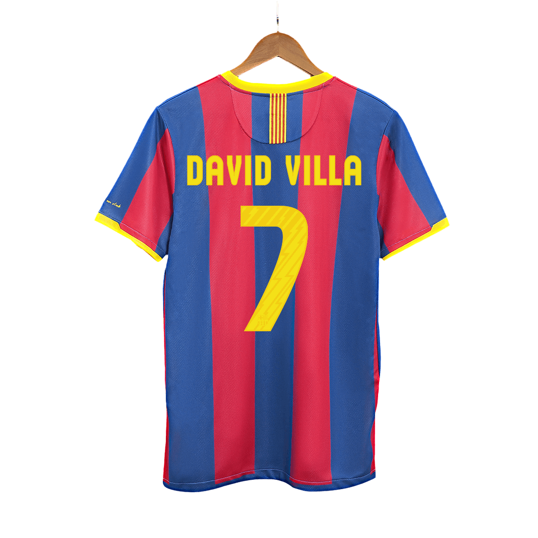 Barcelona 2010/11 Retro Home Soccer Jersey - DAVID VILLA #7