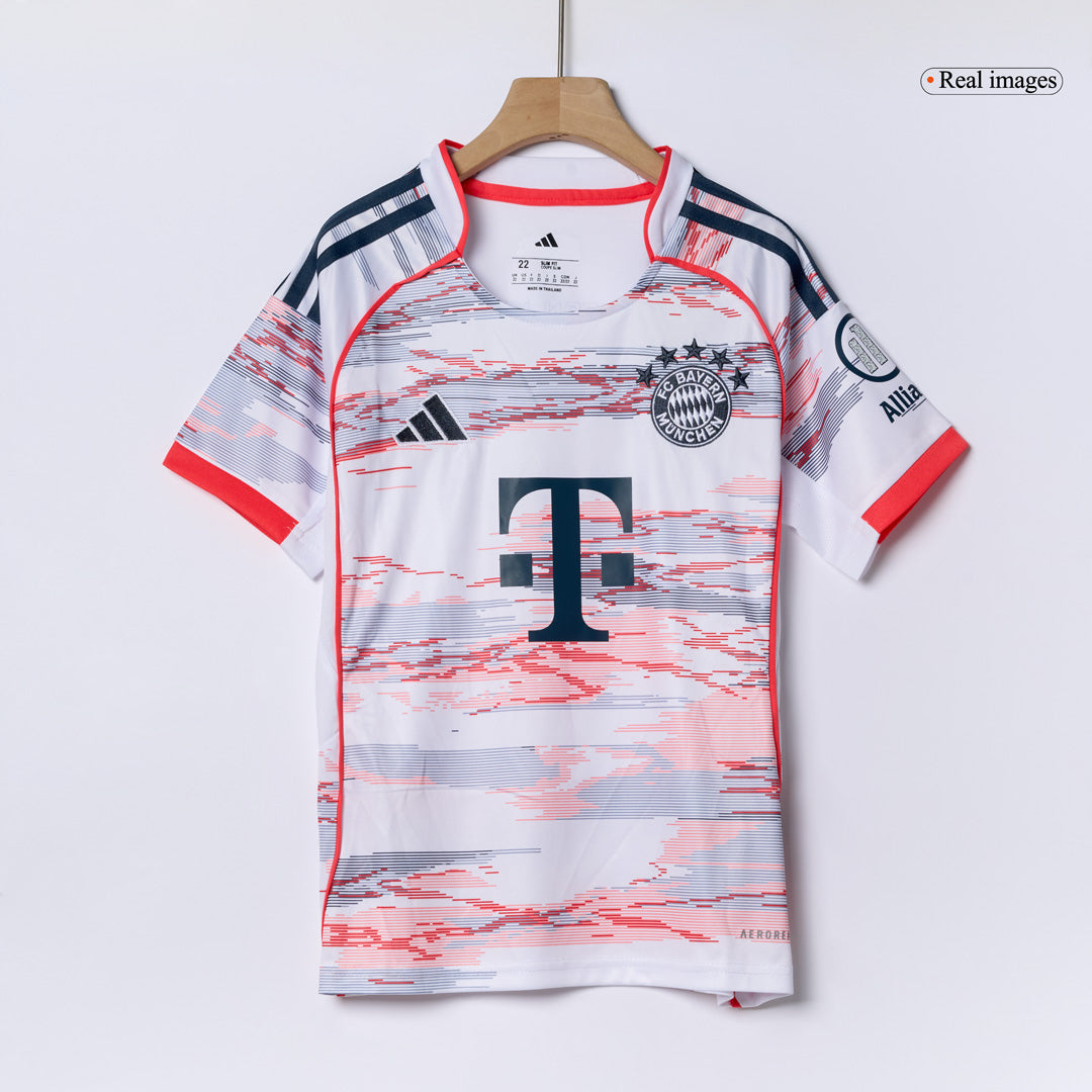 Kid's Bayern Munich 2025/26 Away Soccer Jersey Kit