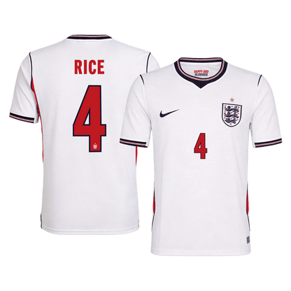 England World Cup 2026 Home Soccer Jersey - RICE #4