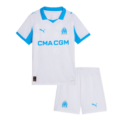 Kids Marseille 2025/26 Home Soccer Kit
