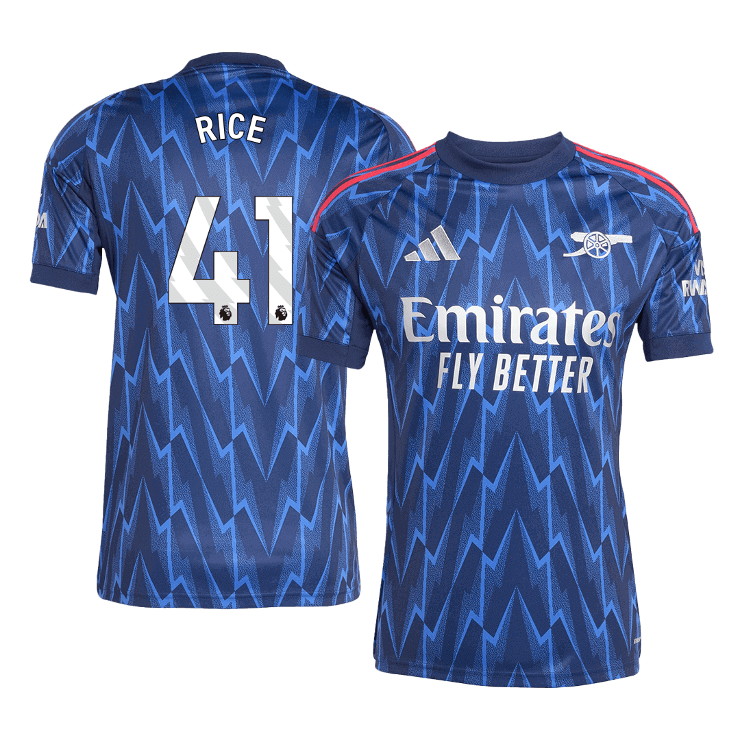 Arsenal 2025/26 Away Soccer Jersey - RICE #41